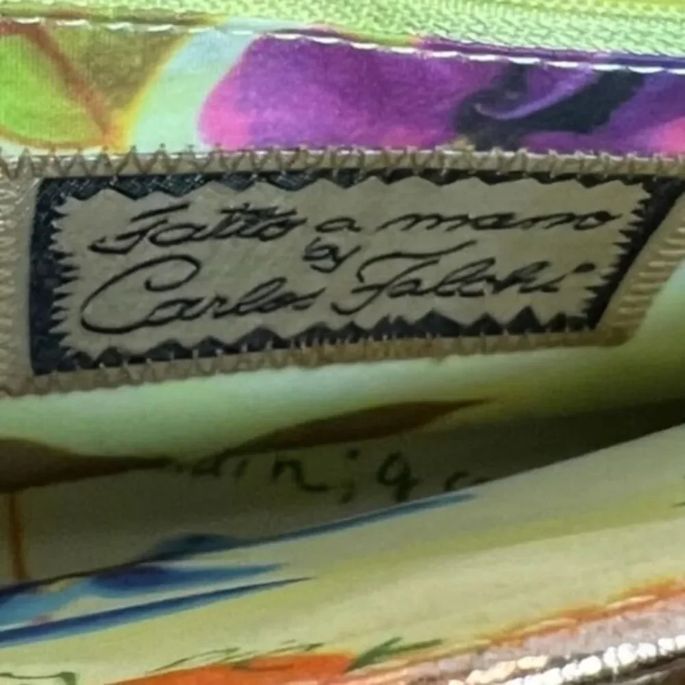 Carlos Falchi Fatto O Mano Clutch Over‎ the Shoulder Bag